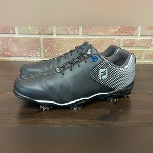 FootJoy DNA Helix Golf Shoes Black Silver 53318 Men's Size 12 M